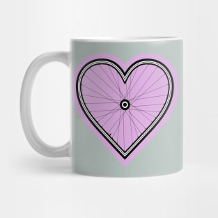 Valentine Love Bicycle Wheel Mug